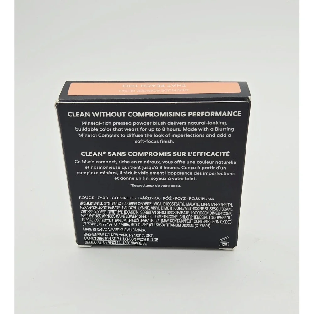 bareMinerals Gen Nude Powder Blush That Peach Tho 6g 0.21oz New in Box